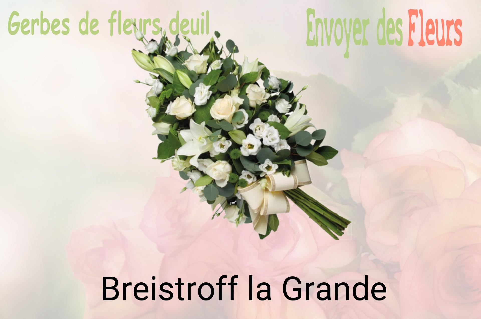 Gerbe de fleurs de deuil livrée à Breistroff-la-Grande